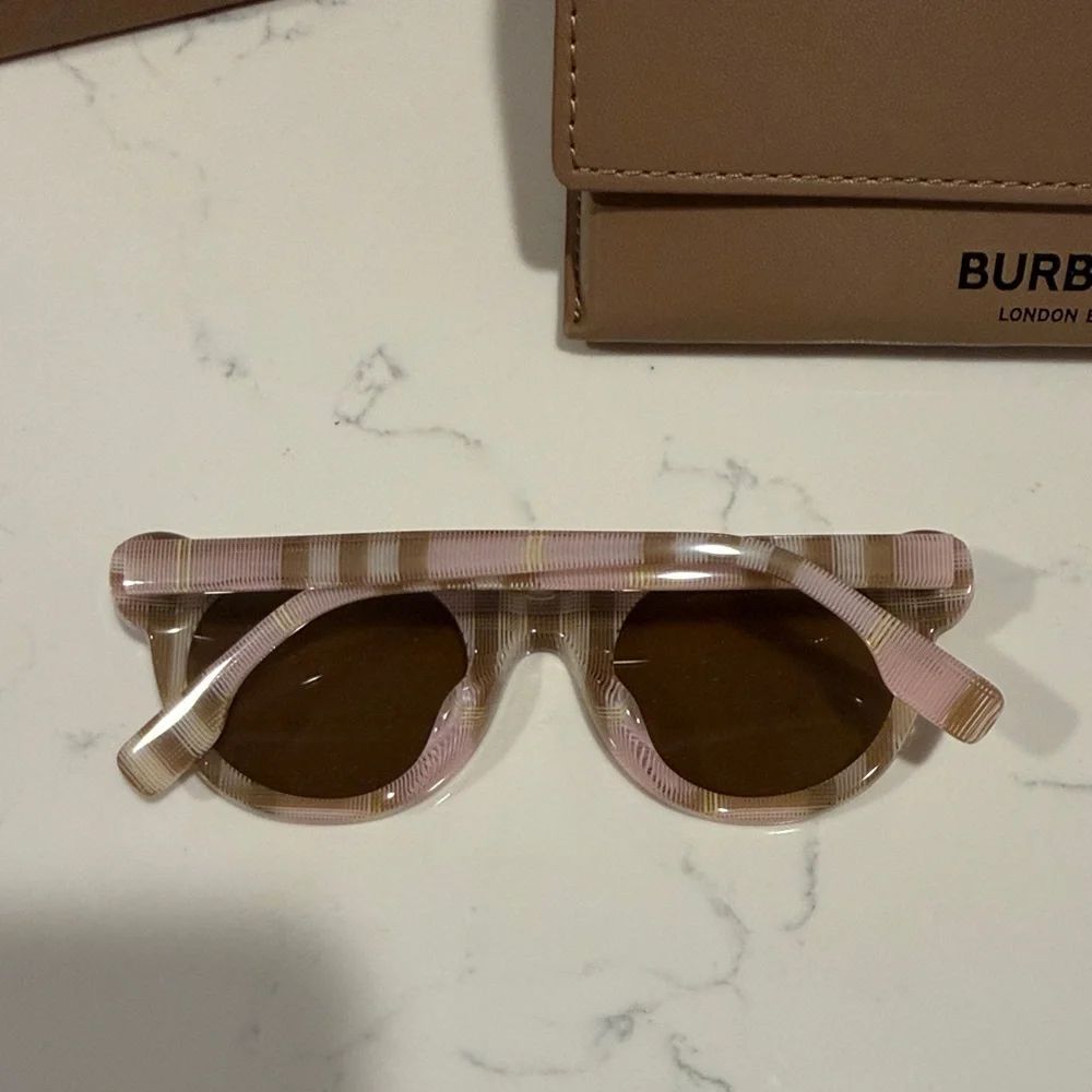 Burberry Kids JB4355F Check Pink Sunglasses with Case